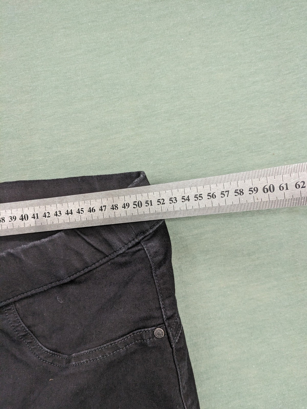 Clockhouse black jeggings mid rise pull-on style with elastic waistband and stretch material.