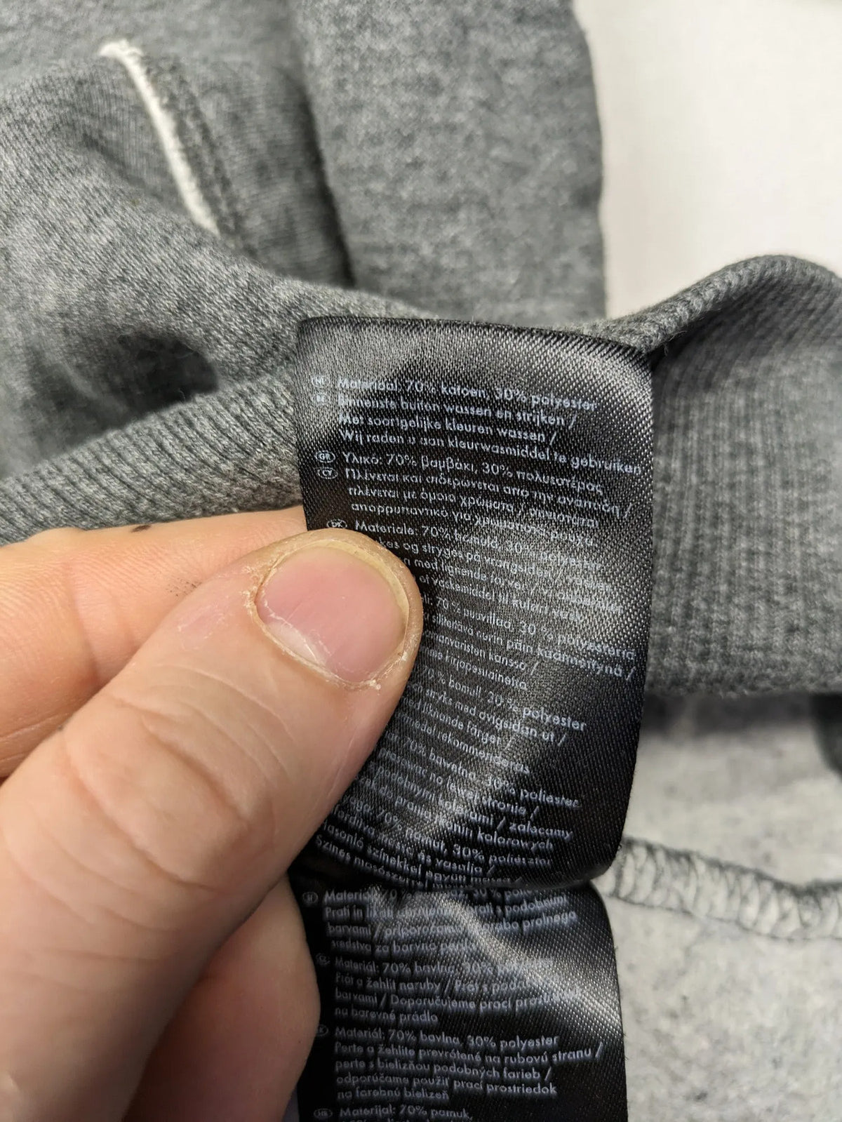 Livergy grey zip-through hoodie with "Traditional Authentic" graphic, kangaroo pocket, soft material.