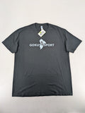 Dragon Ball Z blue graphic t-shirt featuring Goku Sport text and soft cotton material.