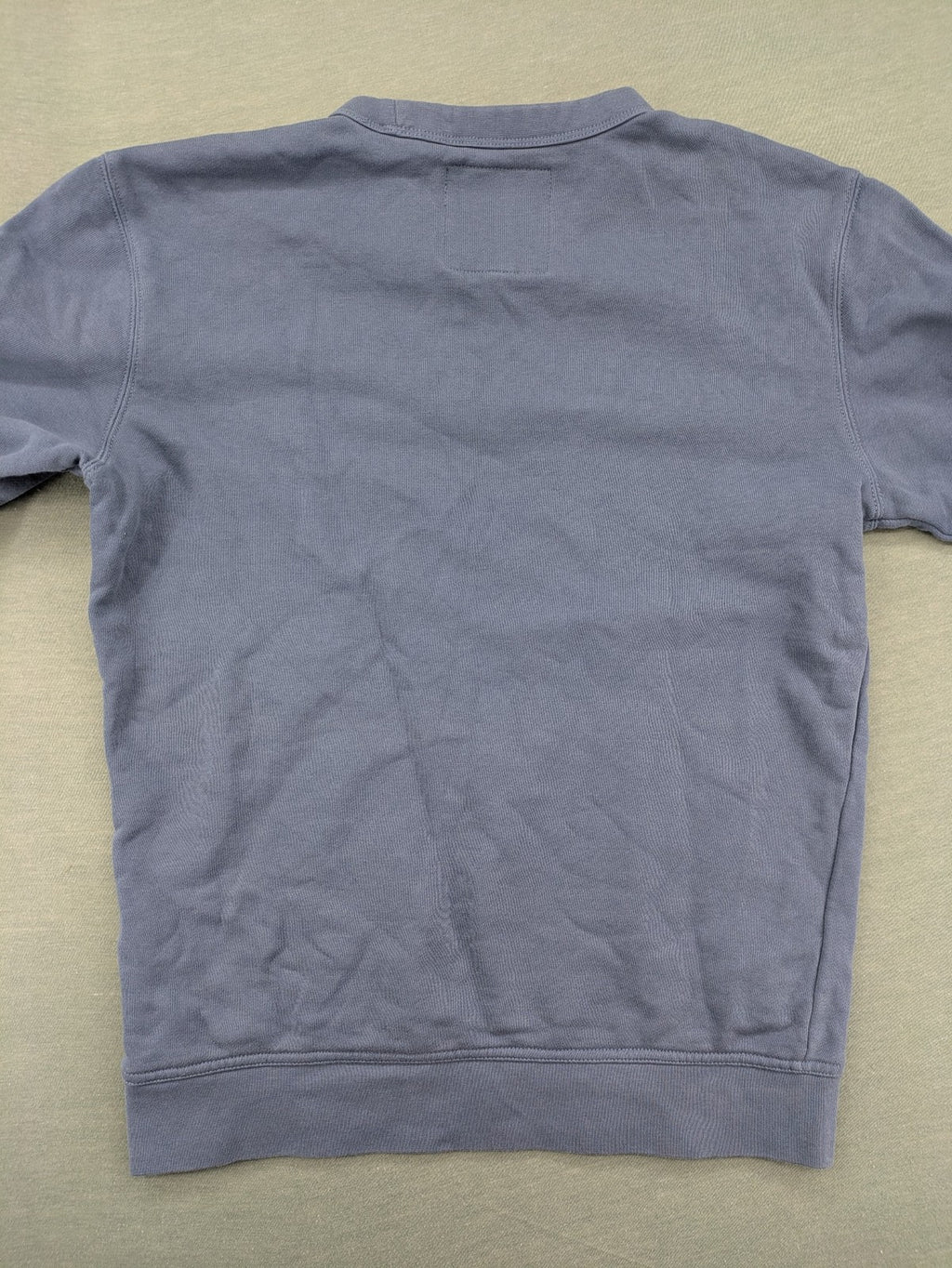 G-Star Raw blue turtle neck jumper with subtle logo on chest, made from organic cotton blend.