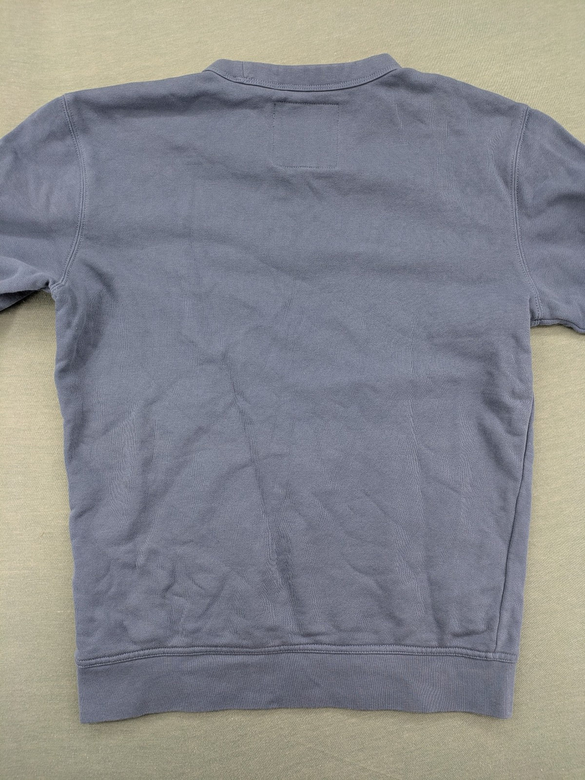 G-Star Raw blue turtle neck jumper with subtle logo on chest, made from organic cotton blend.