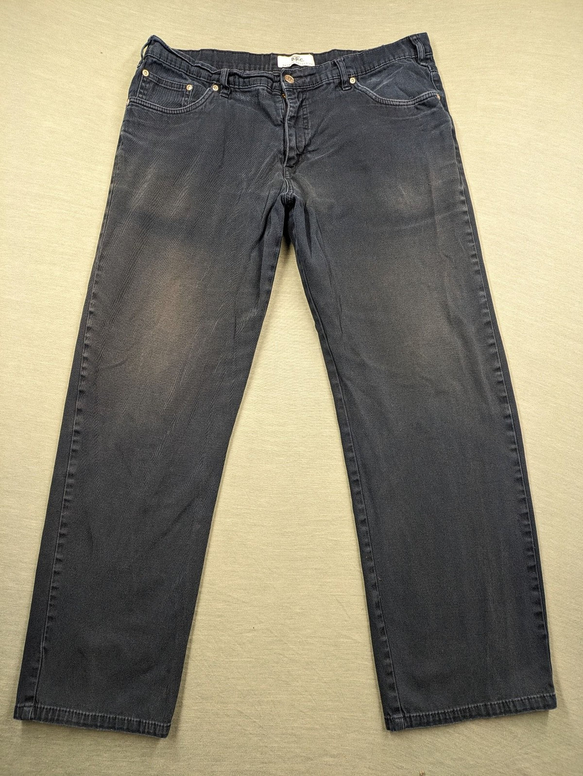 b.p.c bonprix collection faded black straight jeans five-pocket design comfortable fit