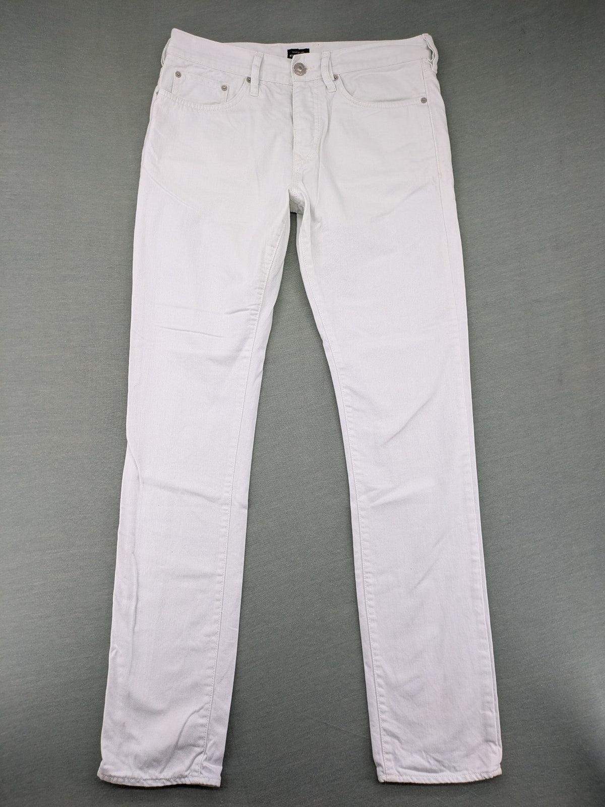 River Island white straight jeans slim fit 100% cotton denim modern design