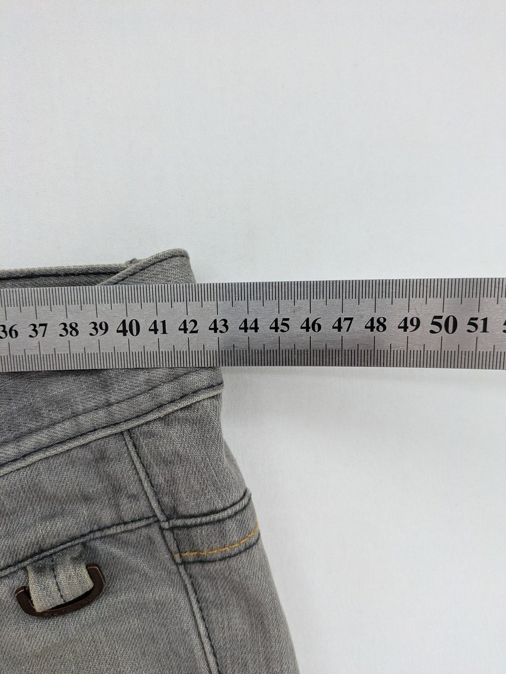 Esprit grey straight jeans with button fly and classic 5-pocket design.