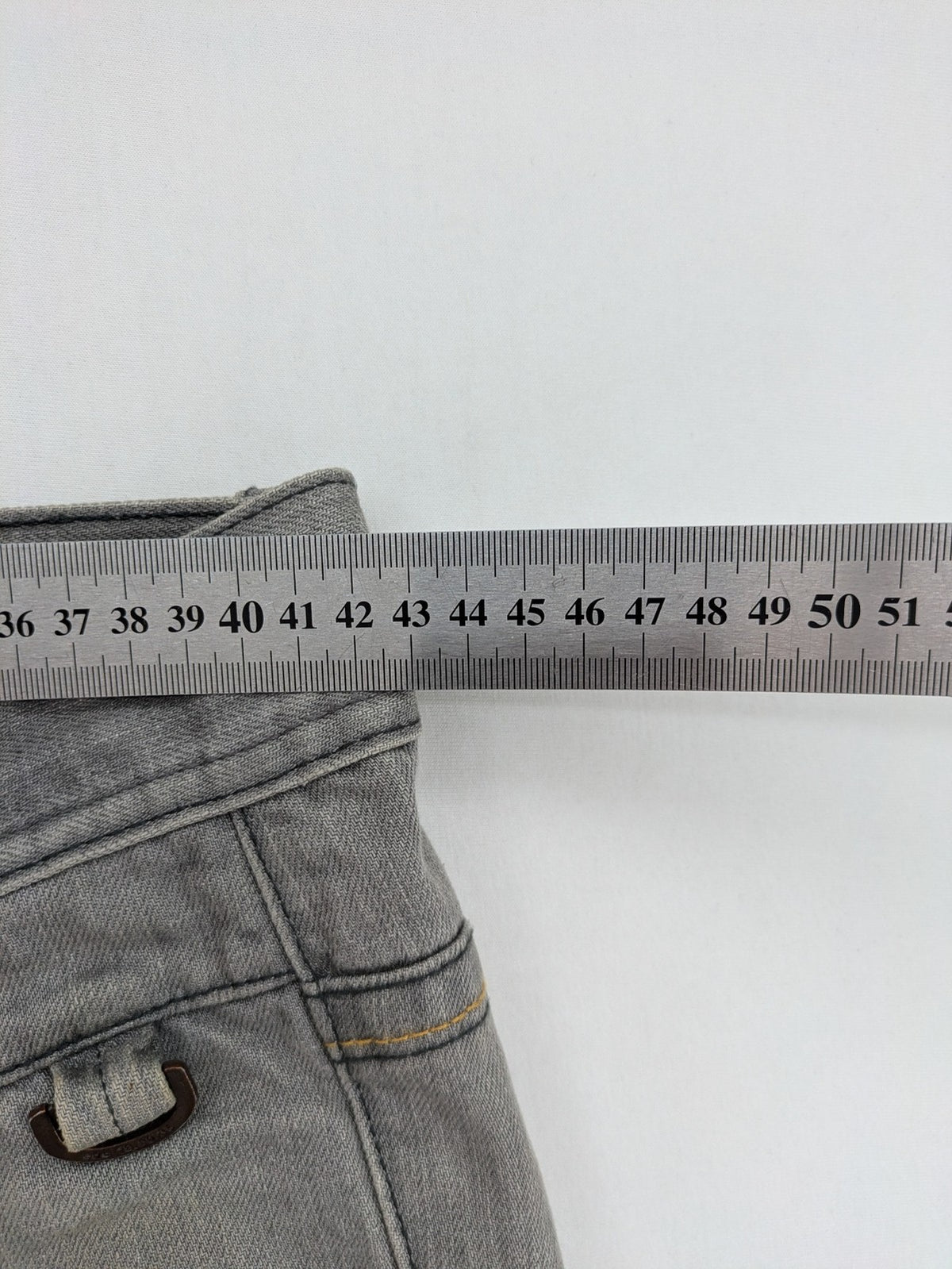 Esprit grey straight jeans with button fly and classic 5-pocket design.