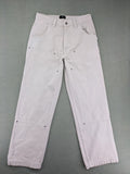 NUDE beige pants with double knee reinforcements and multiple utility pockets.