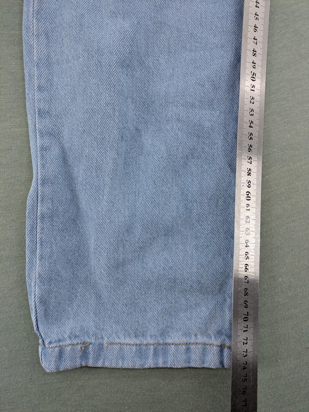 Zen blue straight jeans high rise classic stone wash 100% cotton