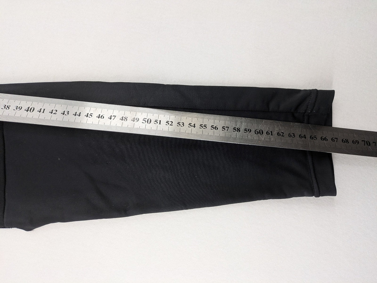 Urban Classics black bicycle tights with grey knee panels and high waist design.