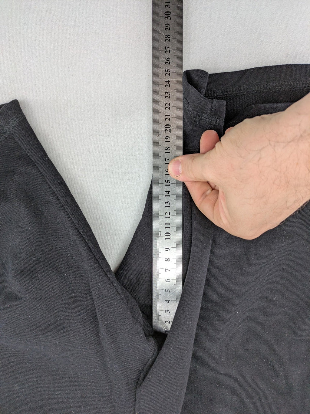 Crivit black sweatshorts cotton blend with elastic waistband and side pockets.