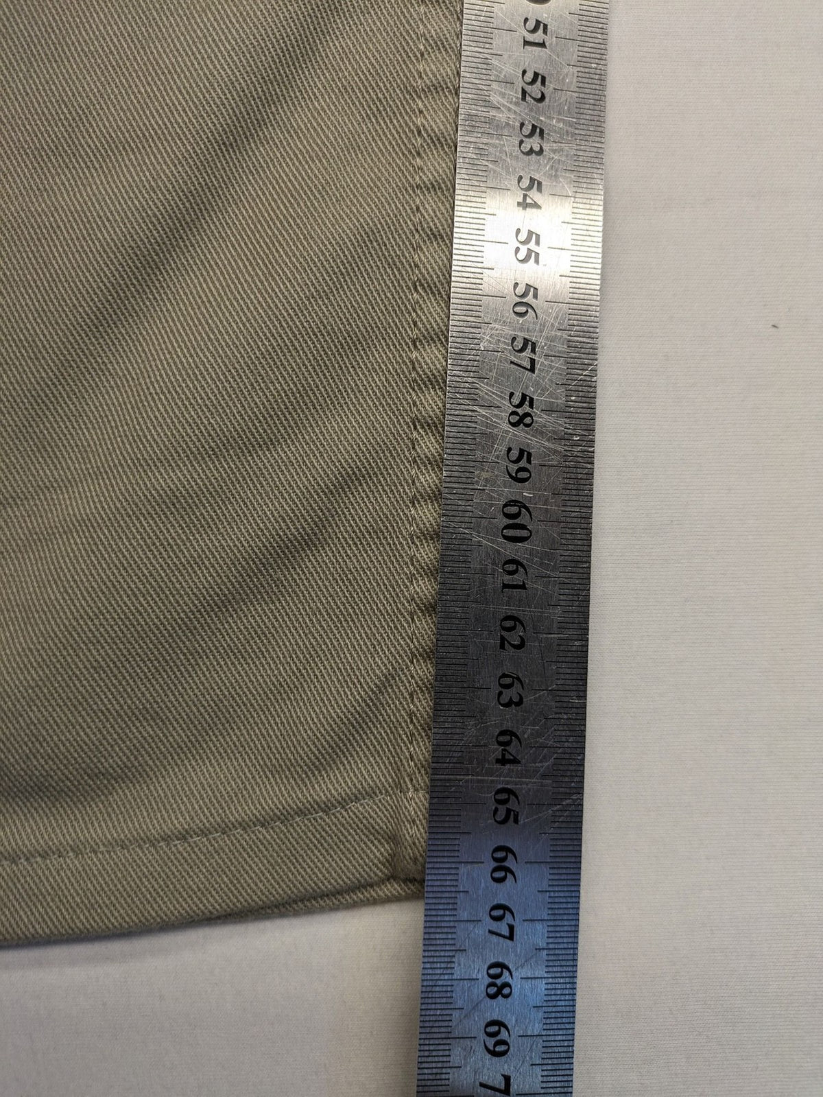 C&A beige chino pants regular fit cotton stretch material with classic straight leg design