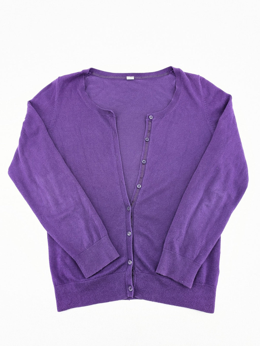 s.Oliver purple turtle neck jumper with floral pattern, buttons, and pockets in cotton blend