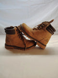 Lily & Dan brown winter boots size 30 with side zipper and classic lacing.