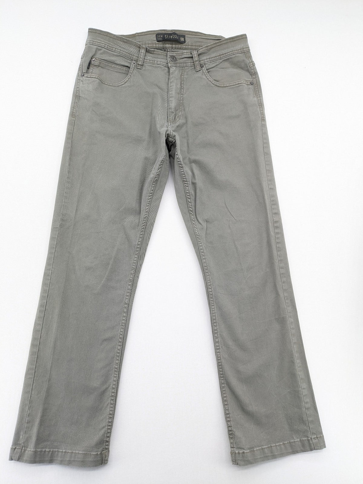 C&A pink chino pants classic 5-pocket style with zipper, made of stretch cotton.