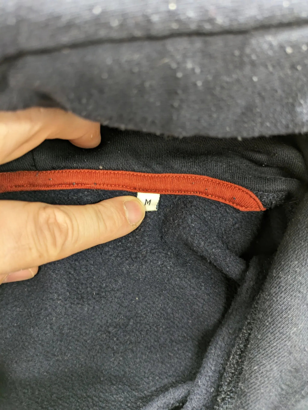Tom Tailor multi hoodie with "Authentic Wear" logo print, drawstring hood, ribbed cuffs.