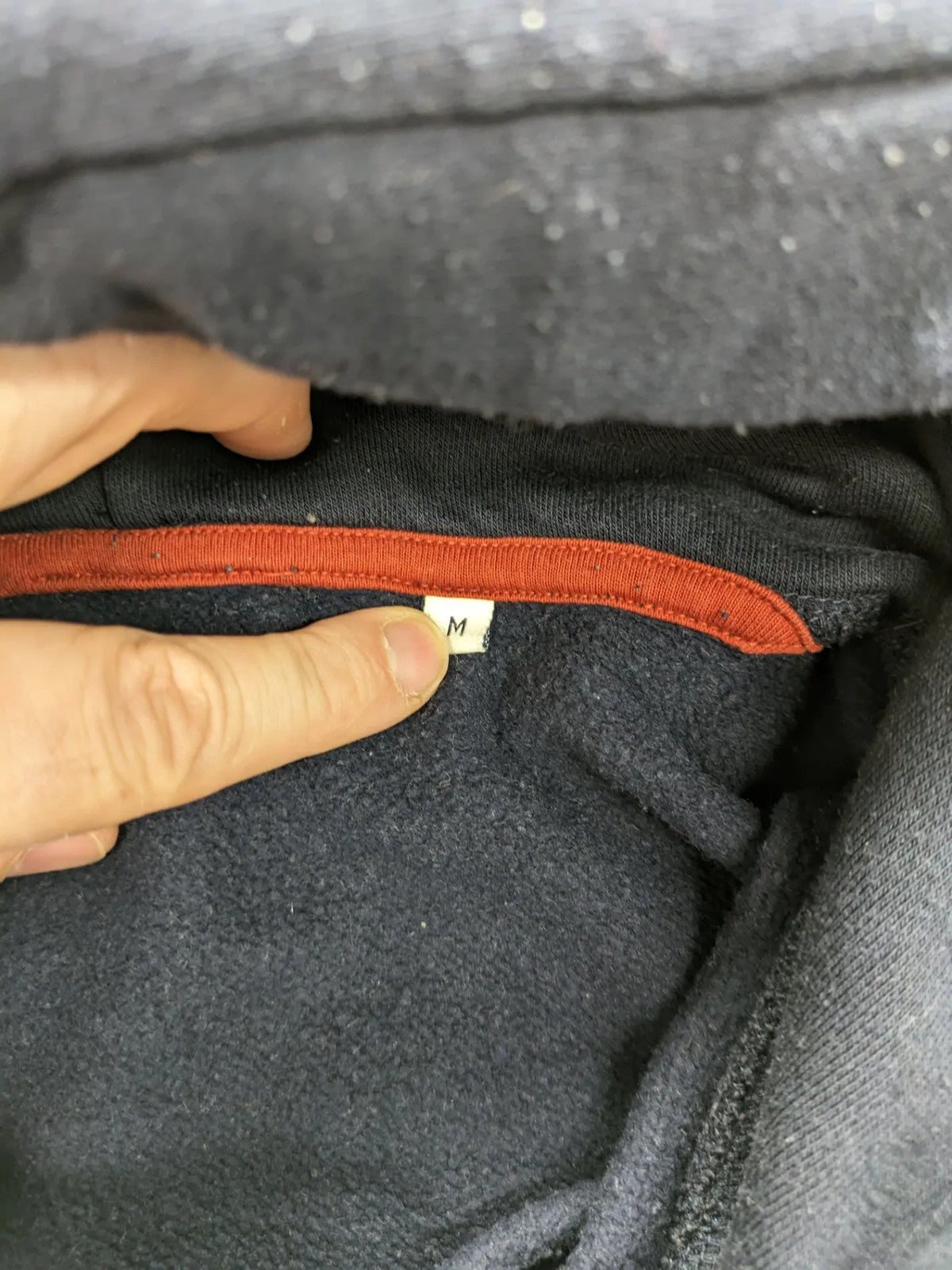 Tom Tailor multi hoodie with "Authentic Wear" logo print, drawstring hood, ribbed cuffs.