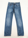 Royal Class blue straight jeans 5-pocket design, medium wash, made from organic cotton.