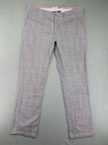 State of Art pink pants houndstooth pattern modern fit with zipper and button closure.