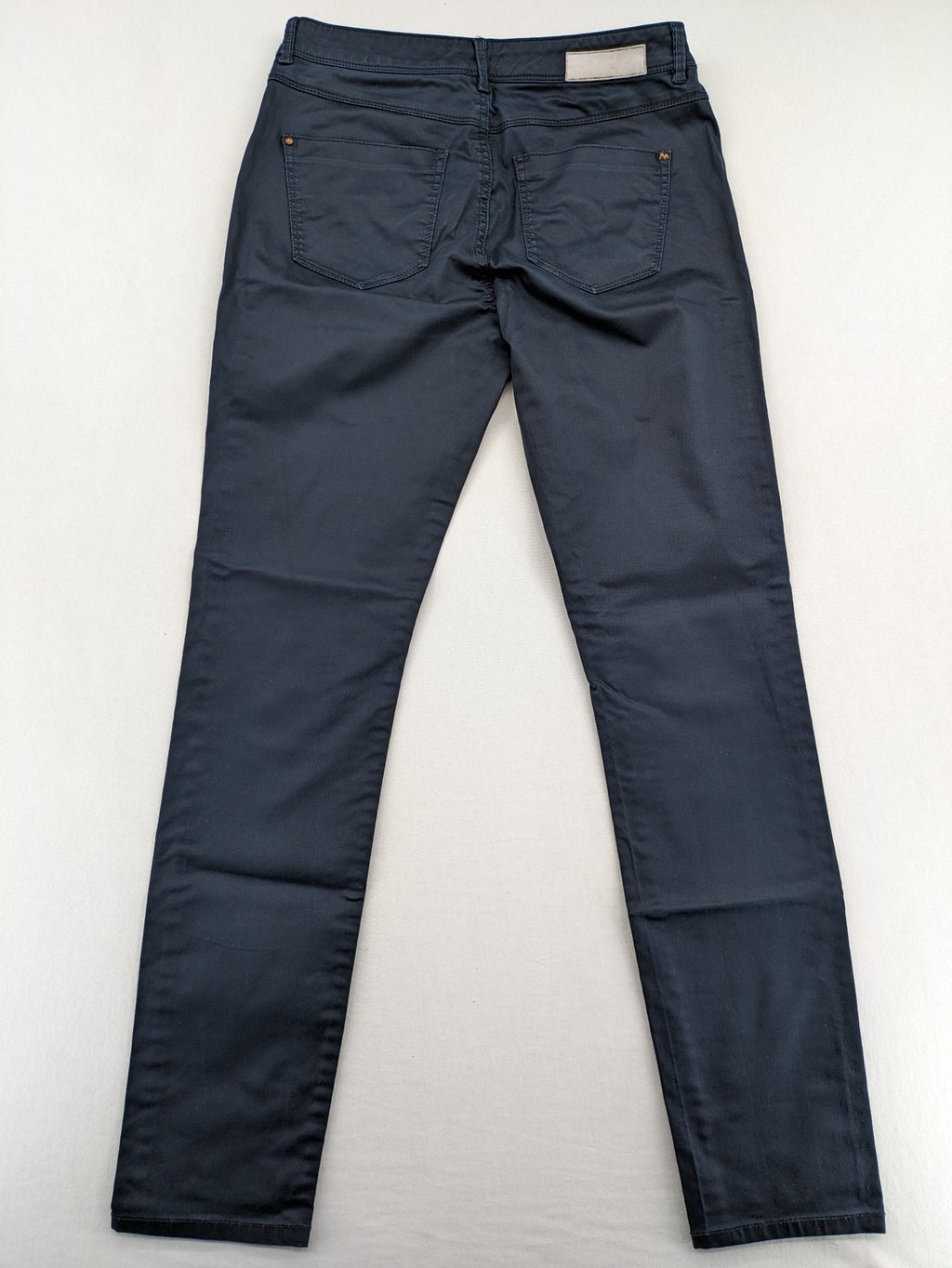 Mexx grey pants slim fit cotton-elastane blend with stylish design details.