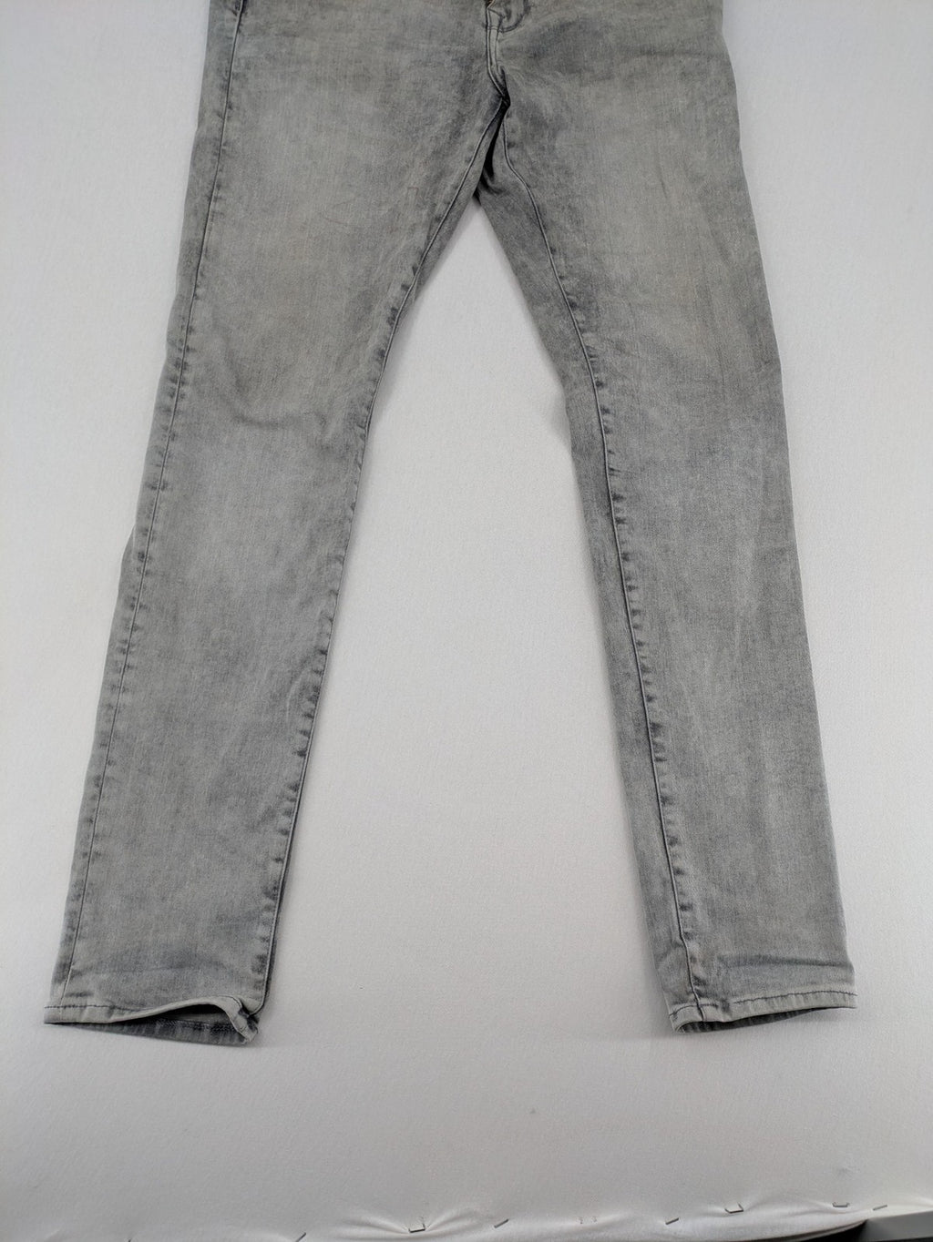 Petrol Industries grey straight jeans washed denim 5-pocket design leather logo patch