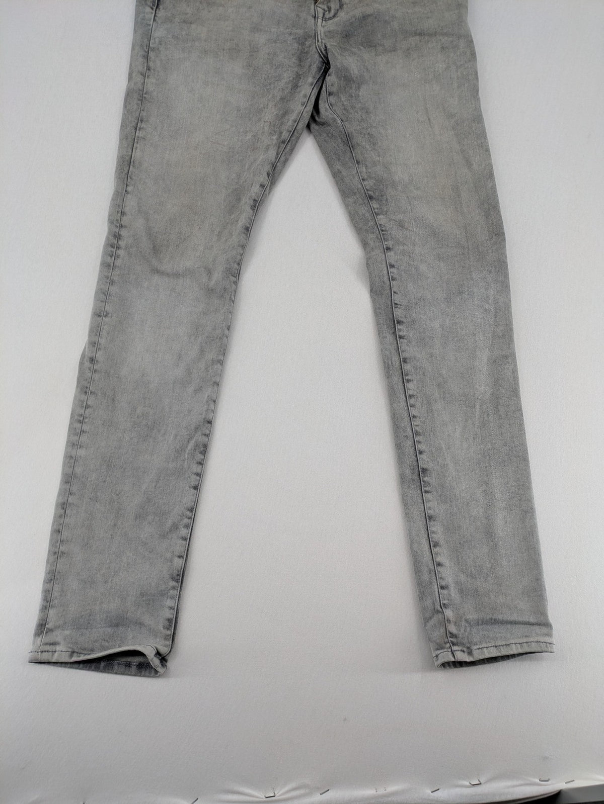 Petrol Industries grey straight jeans washed denim 5-pocket design leather logo patch