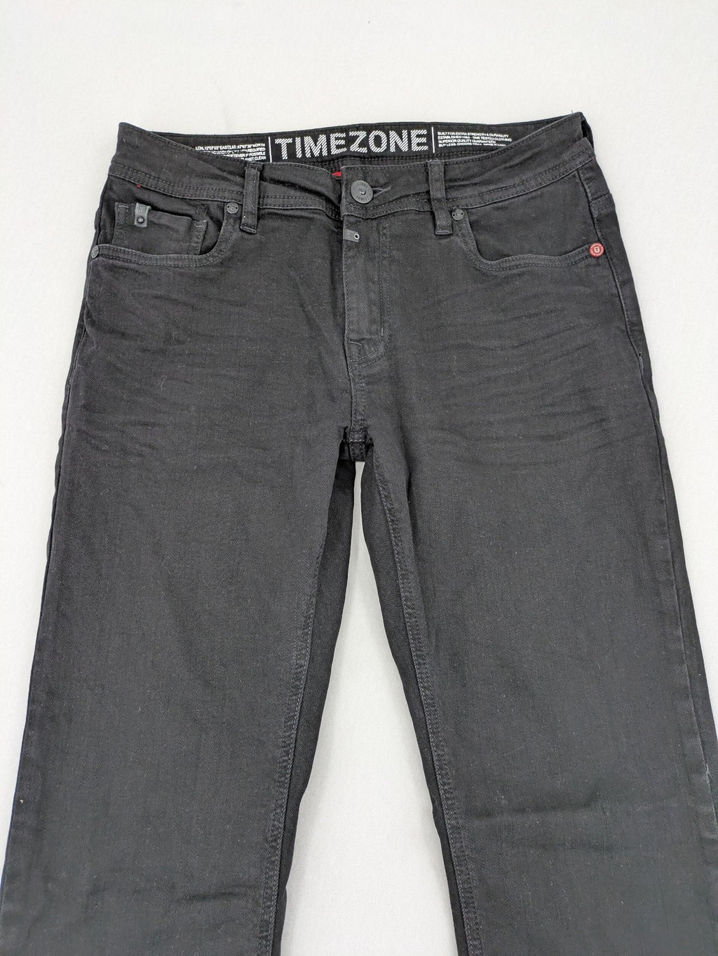 Timezone grey straight jeans slim fit 5-pocket design with stretch material