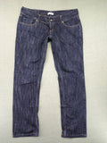 Kickers blue straight leg jeans with double button closure and 5-pocket design.