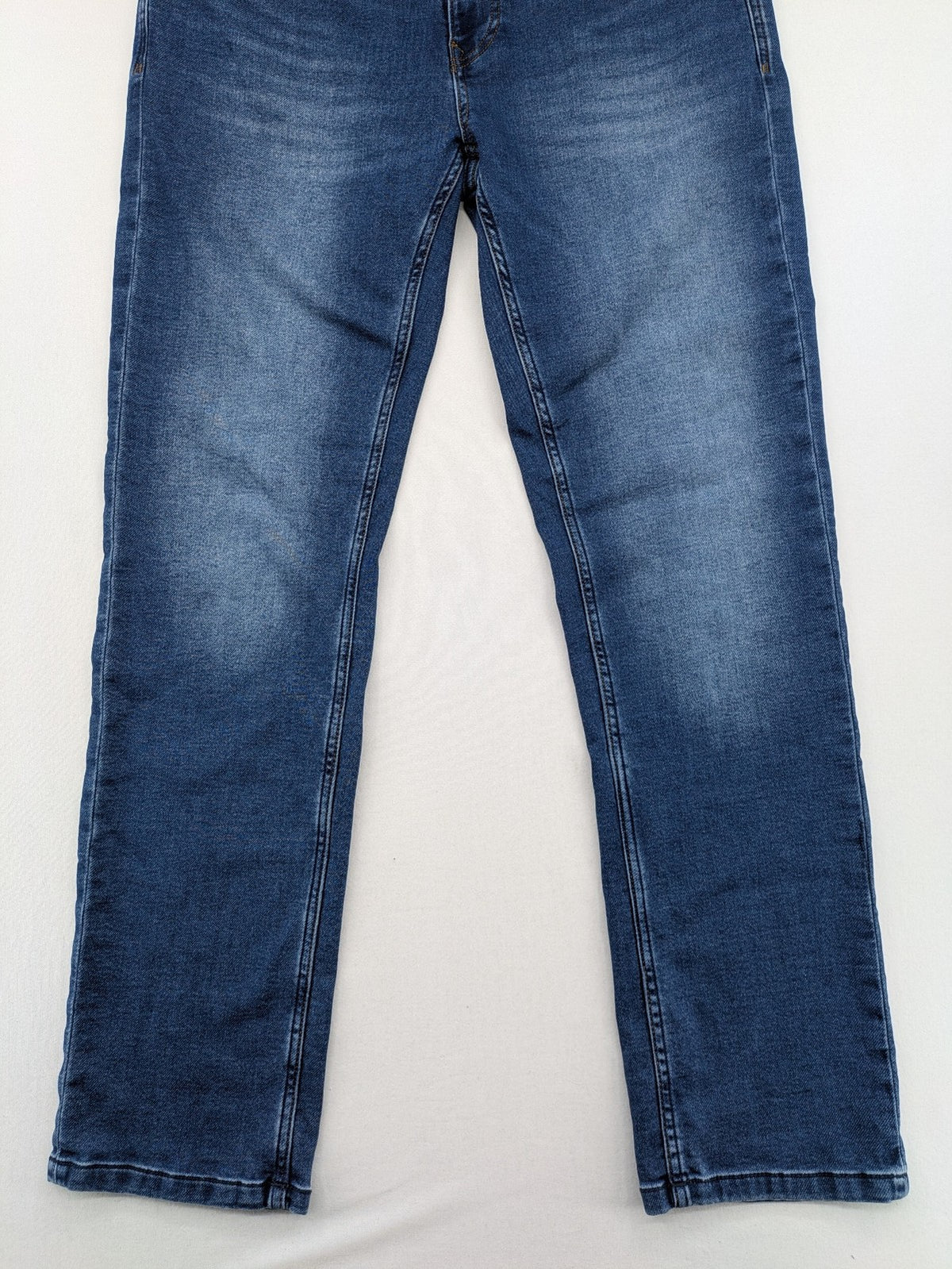 Zerberus blue straight jeans classic five-pocket design premium denim stretch material