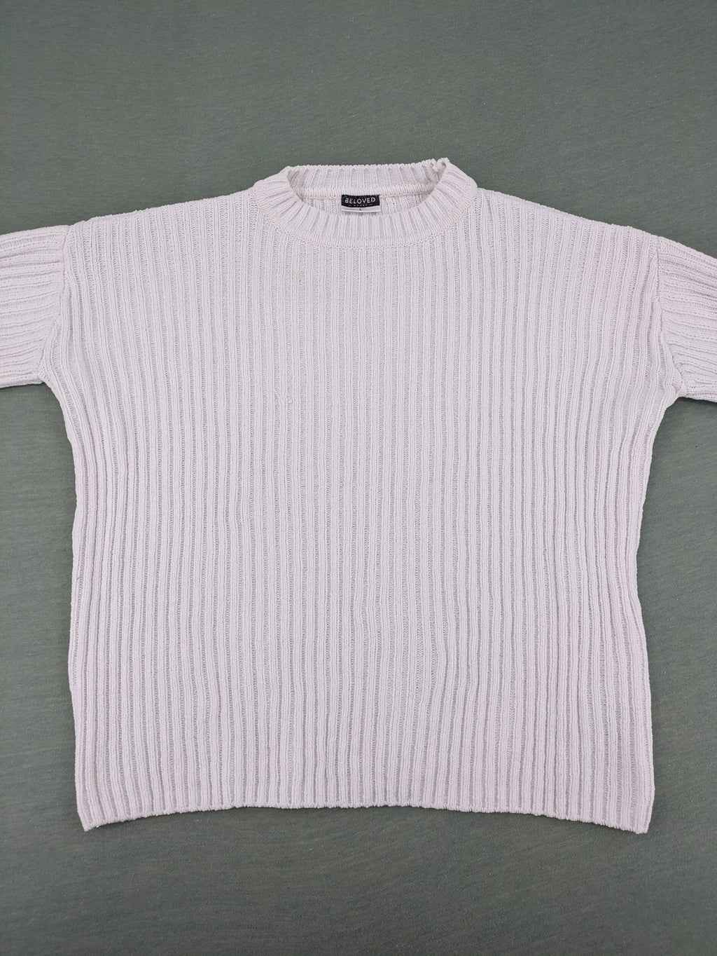 Beloved purple turtle neck jumper ribbed knit long sleeves classic design