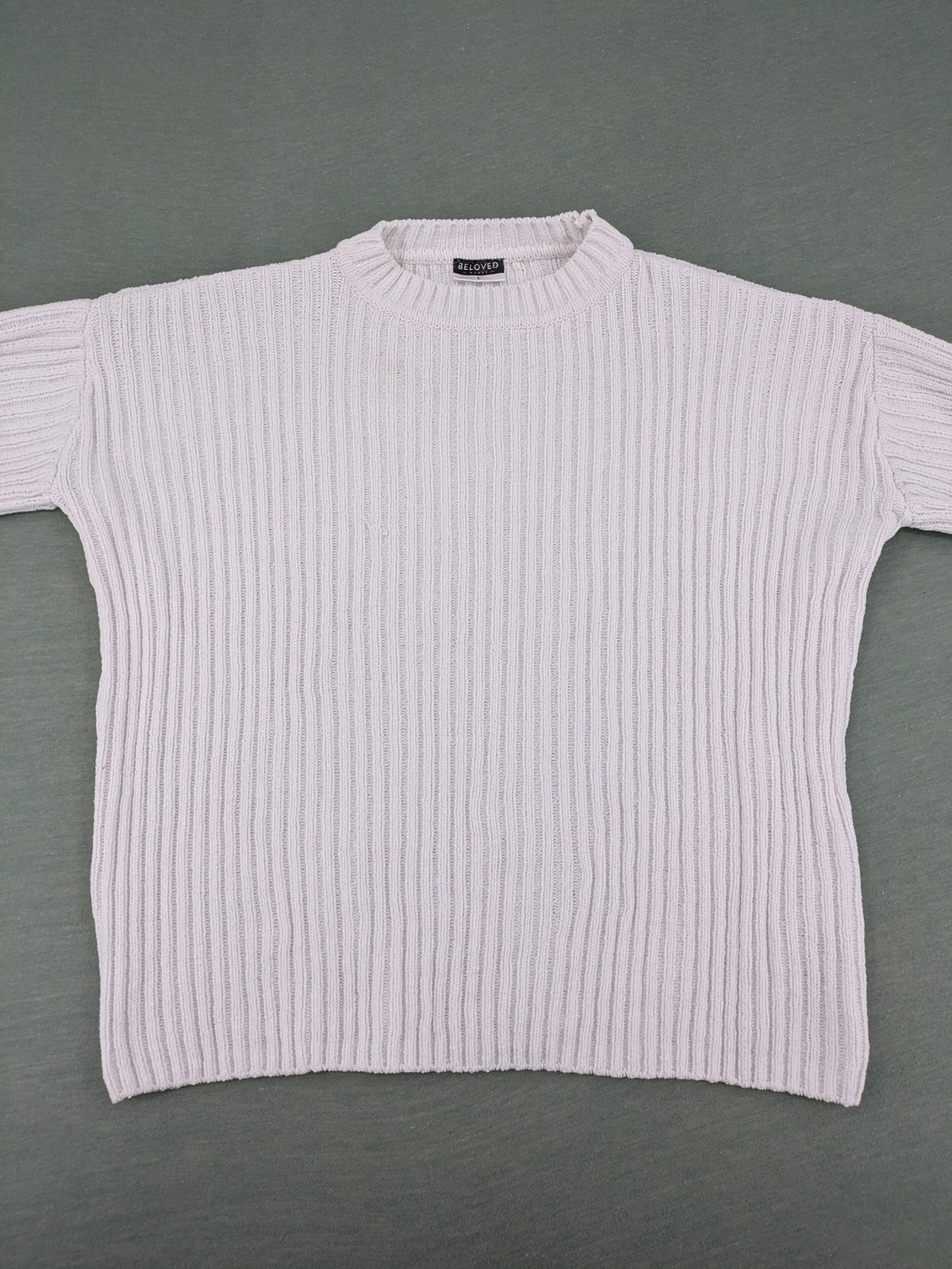 Beloved purple turtle neck jumper ribbed knit long sleeves classic design
