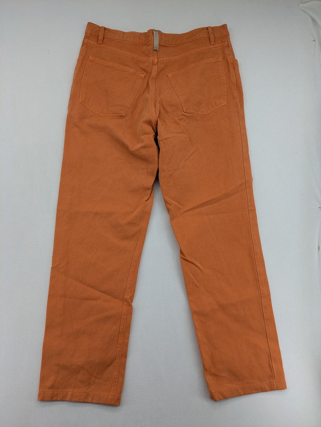 Loro Piana orange straight jeans 5-pocket style made of 100% cotton.