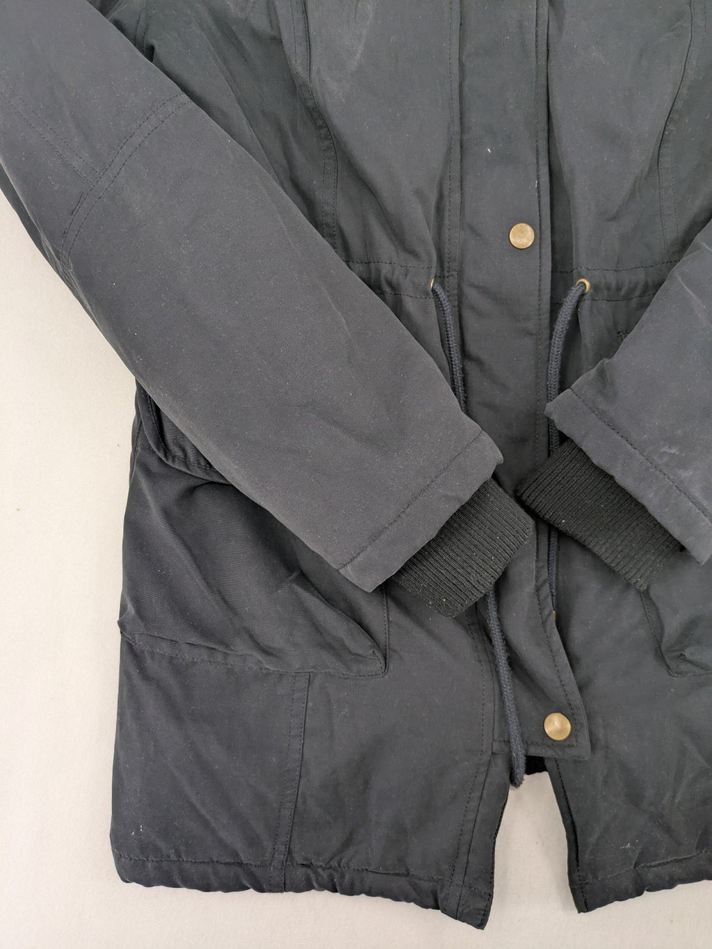 bpc bonprix collection black parka with teddy fleece lining and faux fur hood
