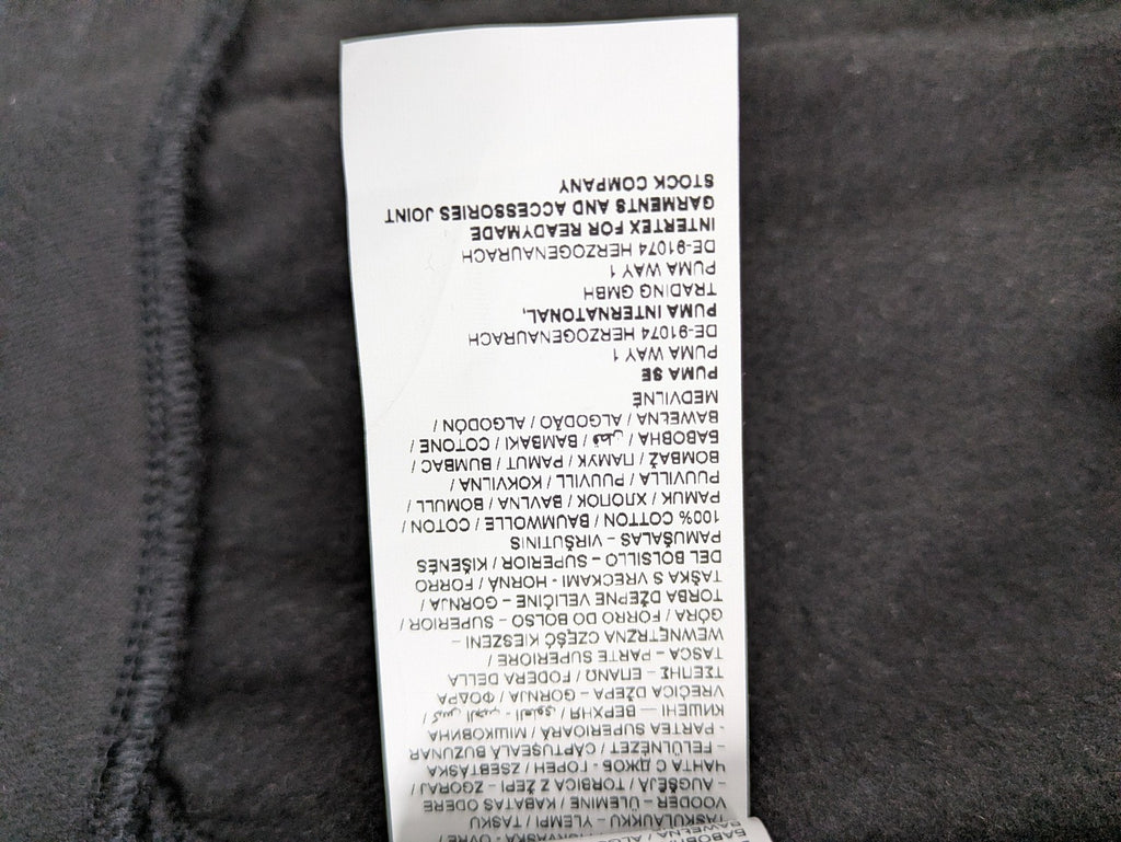 Puma grey zip-through hoodie with iconic logo and two practical pockets.
