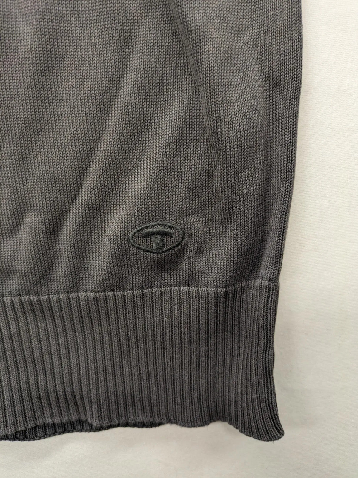 Tom Tailor grey turtle neck jumper with ribbed cuffs and stylish collar.