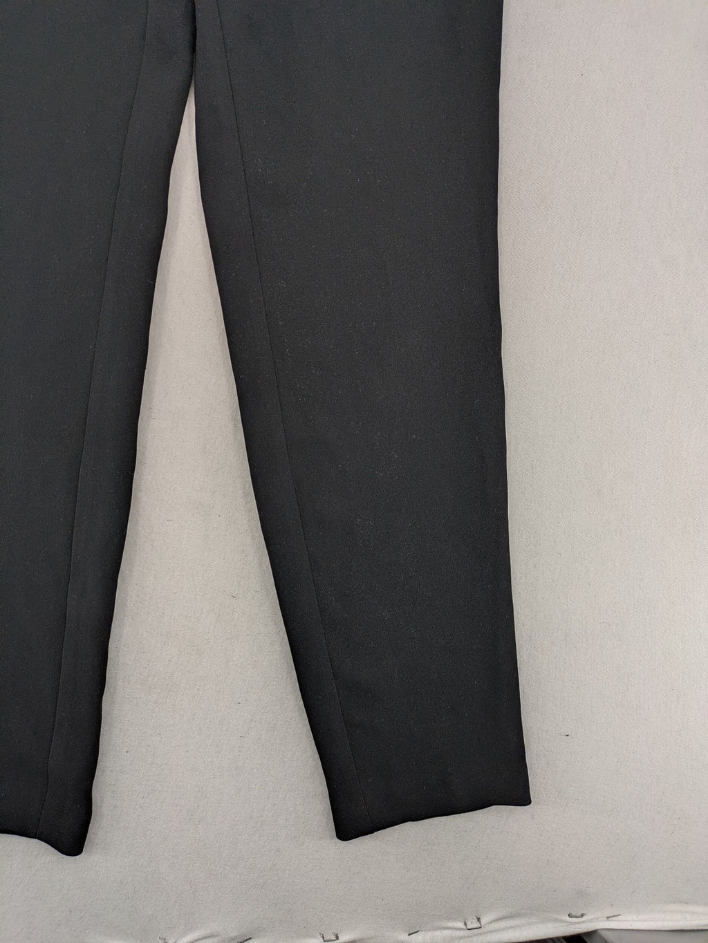 Mango Suit black trousers with zipper, belt loops, and front slant pockets.