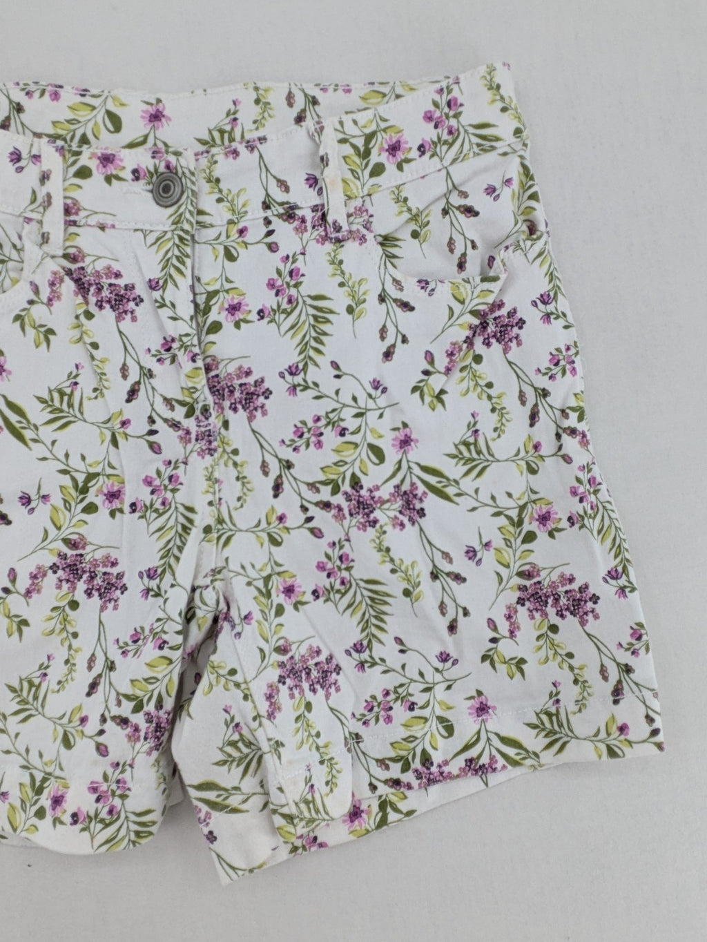 up2 fashion multi bicycle shorts floral print cotton with five-pocket style