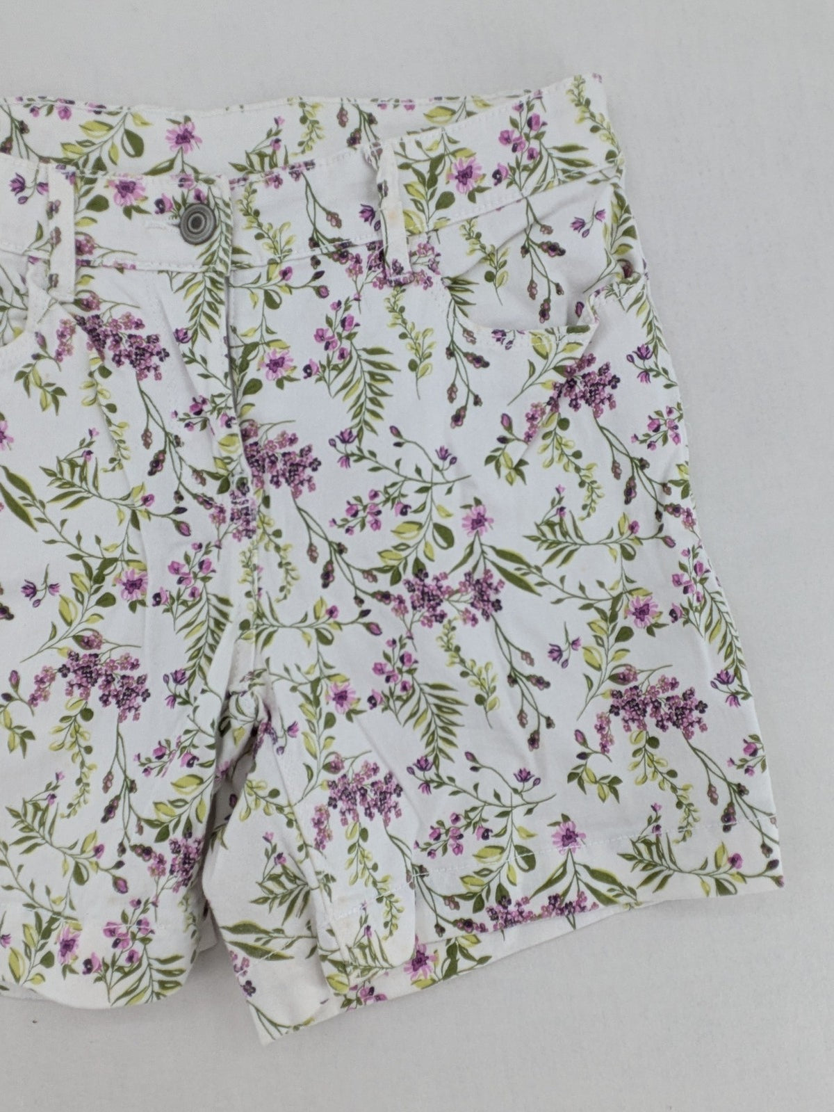 up2 fashion multi bicycle shorts floral print cotton with five-pocket style