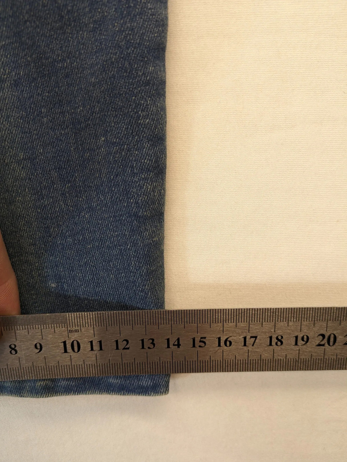 Blue Motion blue straight jeans slim fit with ankle zippers and stretchy material
