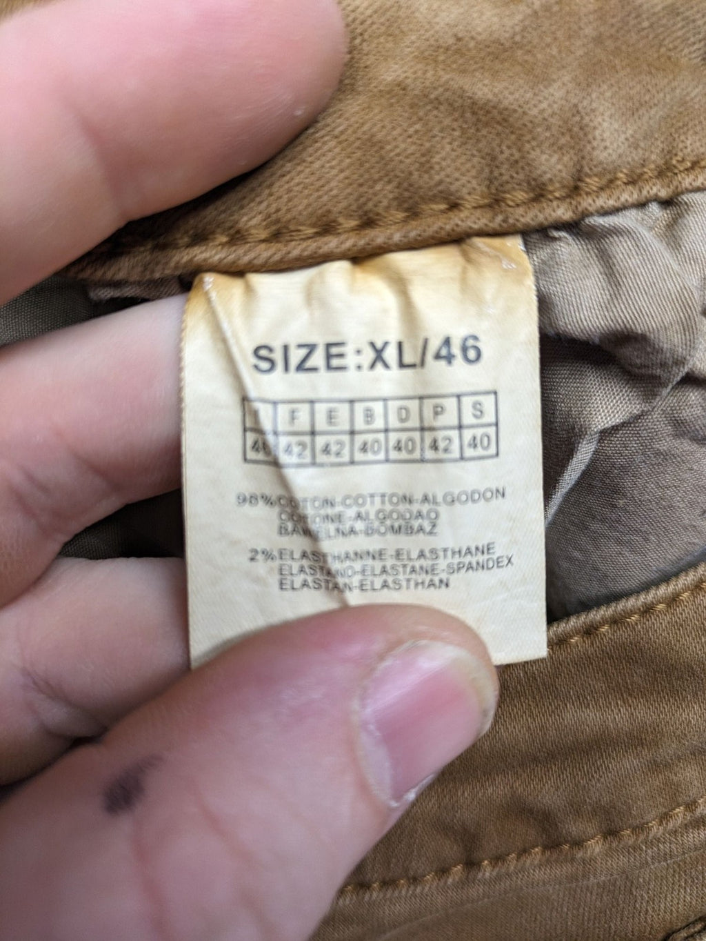 Pin Up khaki skinny jeans classic 5-pocket design with zipper and button closure
