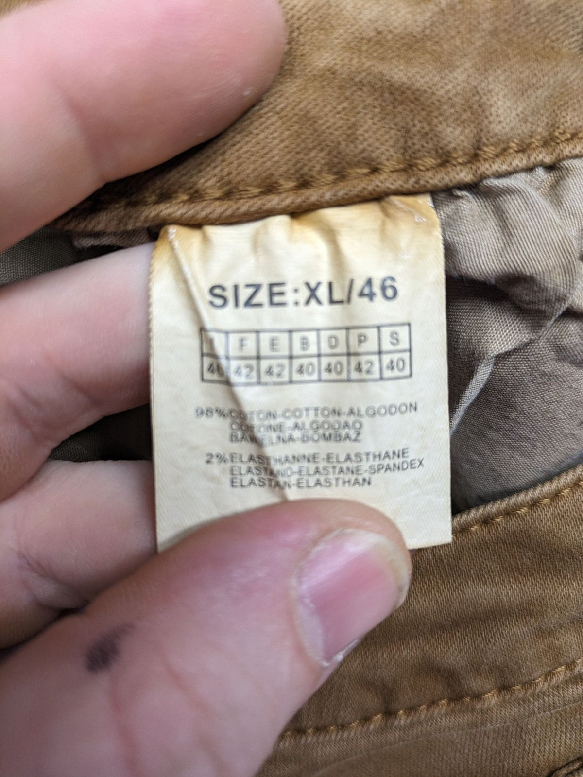 Pin Up khaki skinny jeans classic 5-pocket design with zipper and button closure