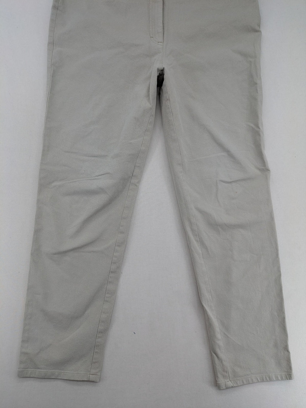 Vunic beige chinos with straight leg, 5-pocket design, and classic front zipper closure.