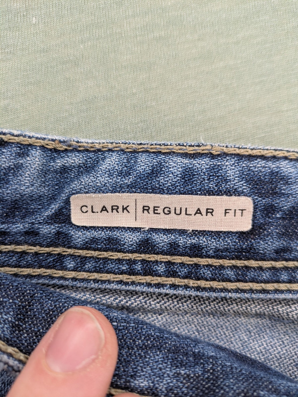 Jack & Jones Vintage blue denim shorts regular fit button fly with used-look details