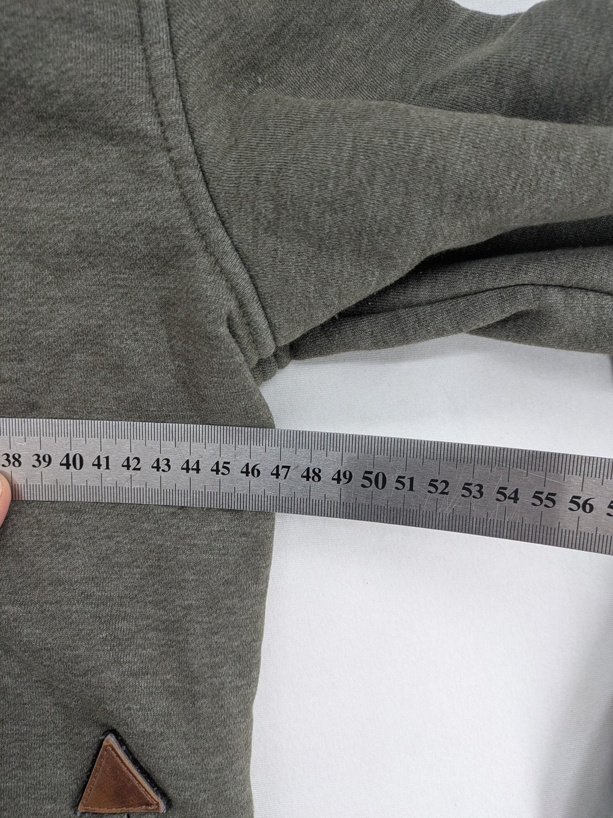 Naketano grey hoodie jacket asymmetrical zipper high collar soft cotton-polyester blend