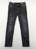 Tom Tompson grey slim tapered jeans with washed denim finish and subtle branding.