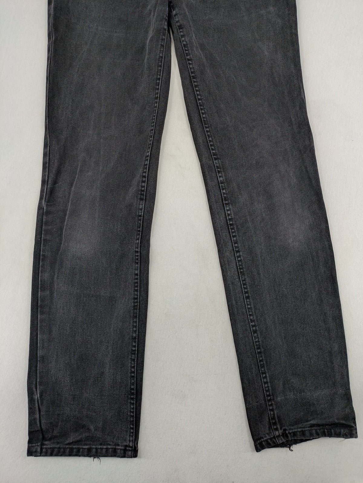 Ninety straight jeans faded black denim five-pocket design 100% cotton vintage style