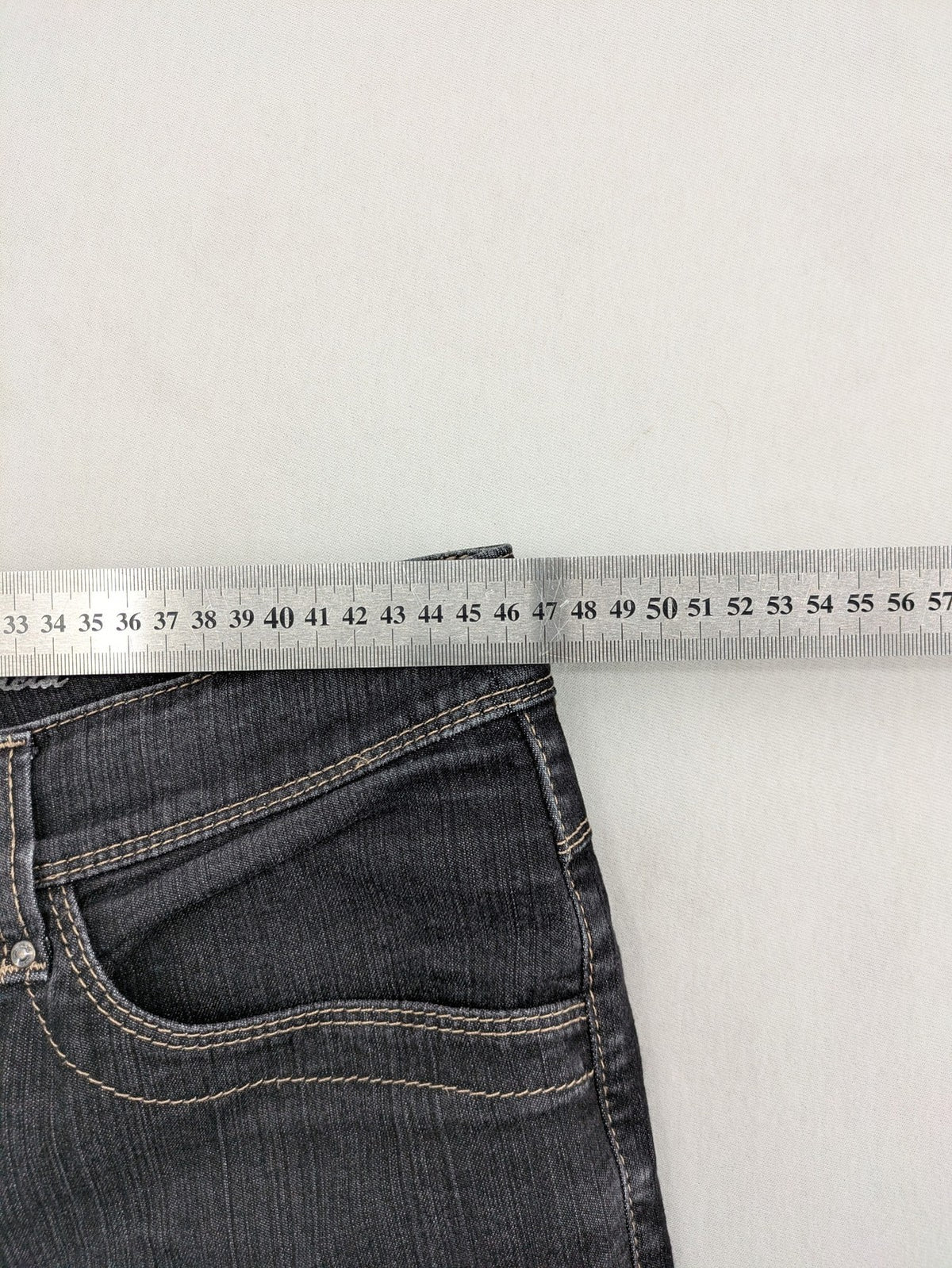 Gracia straight jeans dark grey five-pocket design stretch denim comfort fit