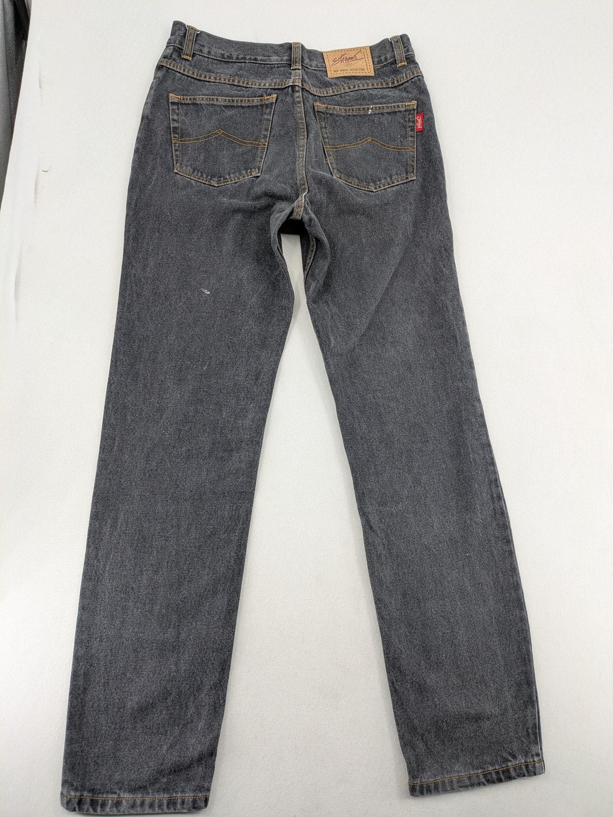 Shame black straight jeans W34 L32 washed denim 5-pocket style regular fit