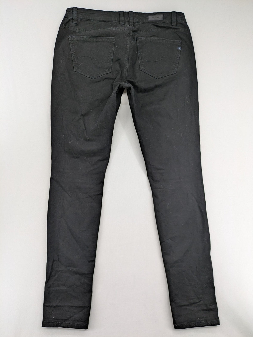 s.Oliver black slim fit jeans with low rise and classic design details.