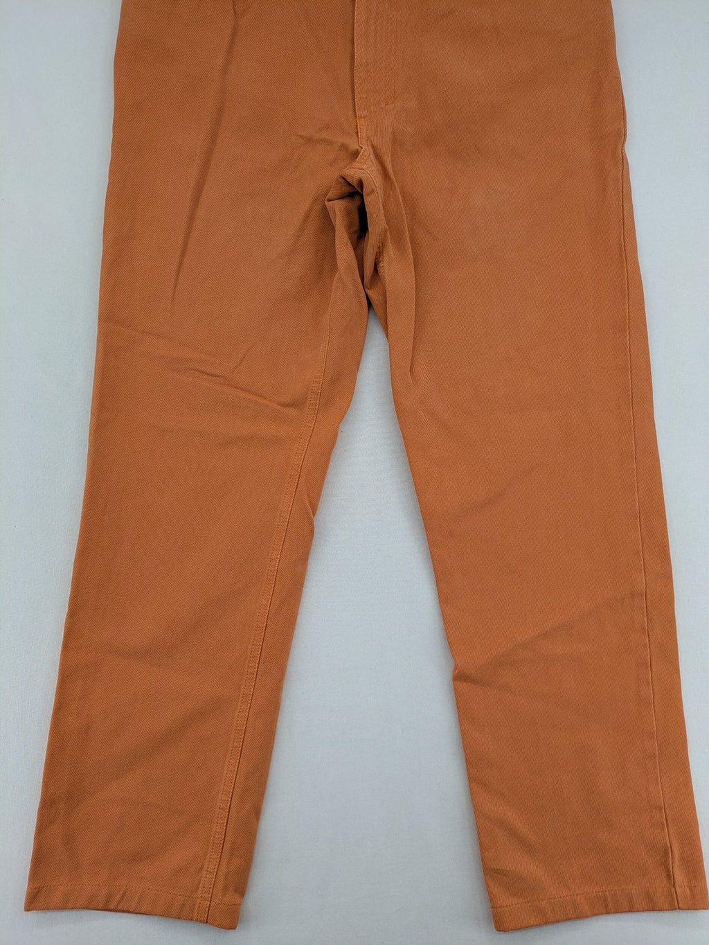 Loro Piana orange straight jeans 5-pocket style made of 100% cotton.