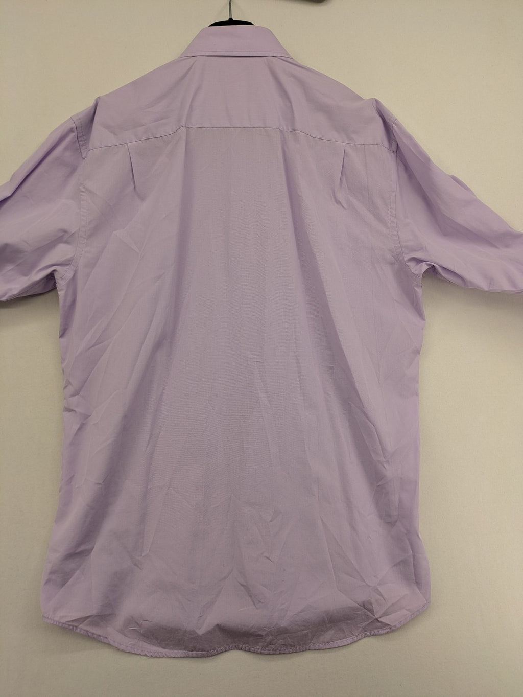 Benvenuto purple button-up shirt classic design single chest pocket Tessuto Doppio Ristorto