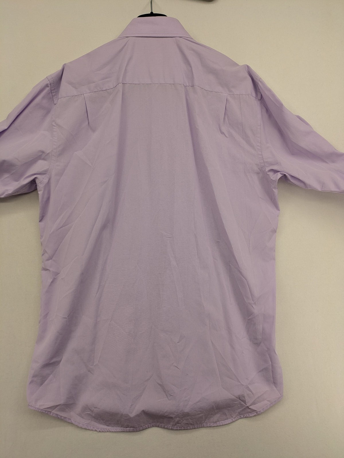 Benvenuto purple button-up shirt classic design single chest pocket Tessuto Doppio Ristorto